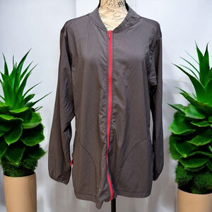 Carhartt Force Women’s Full-Zip Jacket XL Gray with Red Zipper